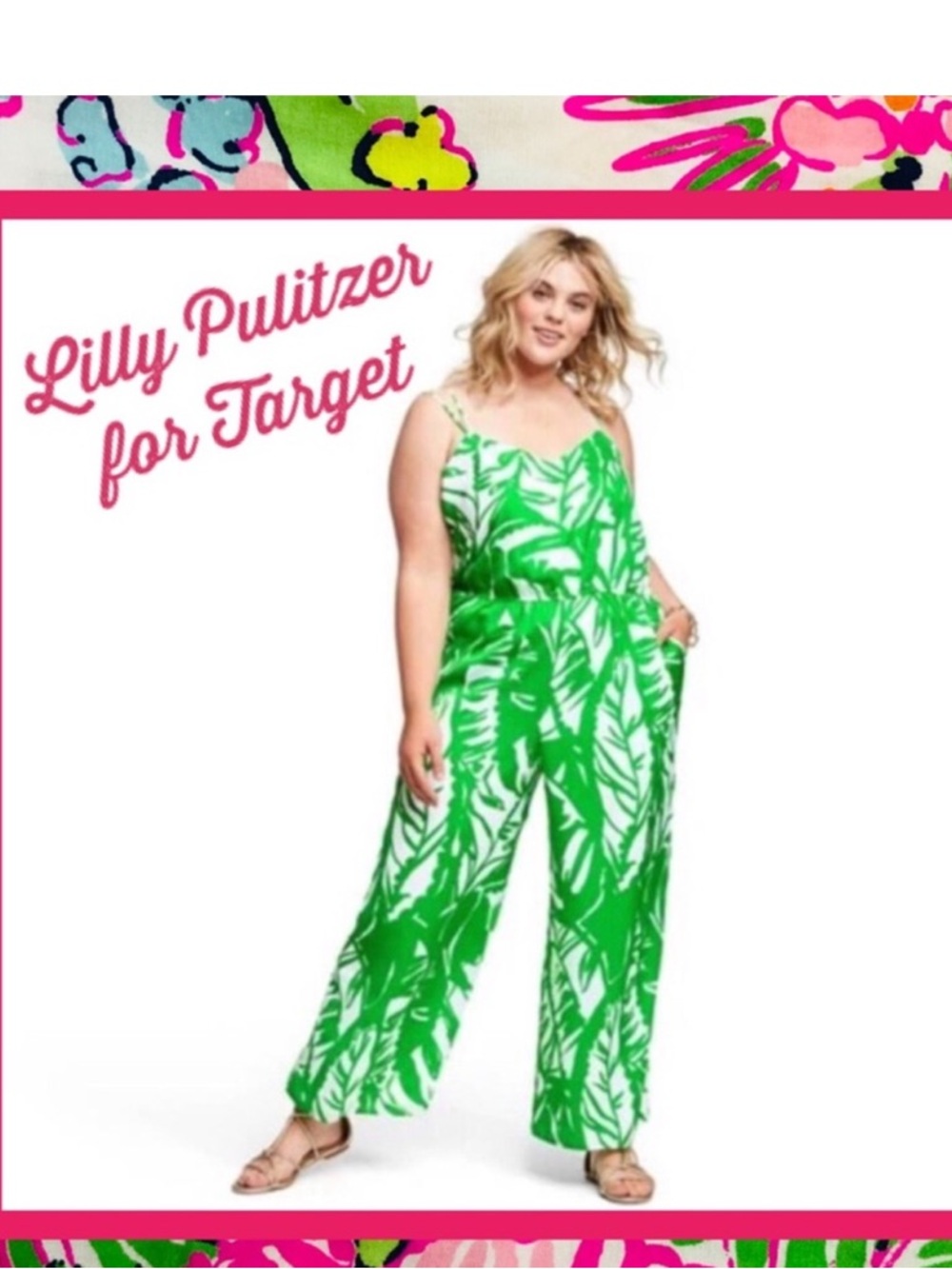 LILLY PULITZER for Target- pant jumpsuit/fully lined- excellent condition